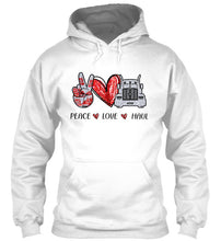 Load image into Gallery viewer, Peace Love Haul Trending Gift For Friends Hoodie
