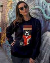 Load image into Gallery viewer, Santa Border Collie In Stock Gift For Dog Lovers Sweatshirt
