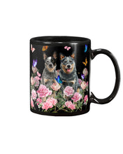 Load image into Gallery viewer, Australian Cattle Dog Butterflies Peony Gift For Dog Lovers Mug
