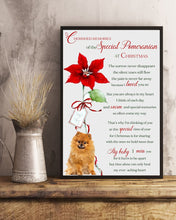Load image into Gallery viewer, Pomeranian Cherished Memories At Christmas Gift For Dog Lovers Vertical Poster
