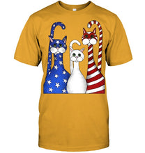 Load image into Gallery viewer, Cat Happy America  Independence's Day Special Custom Design Guys Tee
