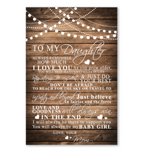 Load image into Gallery viewer, Love And Goodness Shining Light Mom Gift For Daughter Vertical Poster
