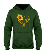 Load image into Gallery viewer, Black Phone Case Sunflower Faith Gift For Christians Hoodie
