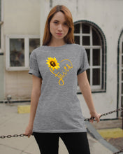 Load image into Gallery viewer, Black Phone Case Sunflower Faith Gift For Christians Guys Tee
