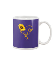 Load image into Gallery viewer, Black Phone Case Sunflower Faith Gift For Christians Mug
